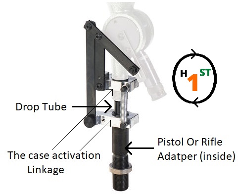 RCBS Case activated powder drop linkage