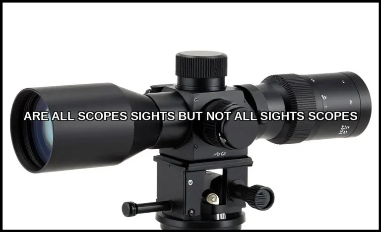 Are all scopes sights but not all sights scopes