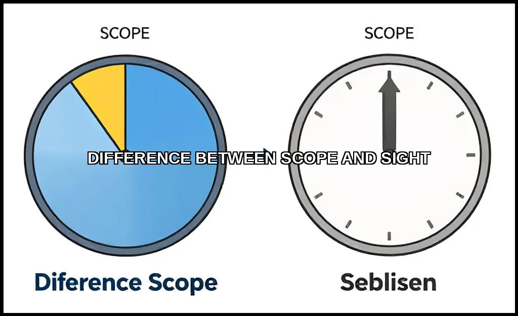 Difference between scope and sight