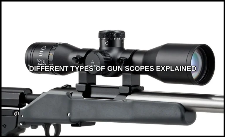 Different types of gun scopes explained