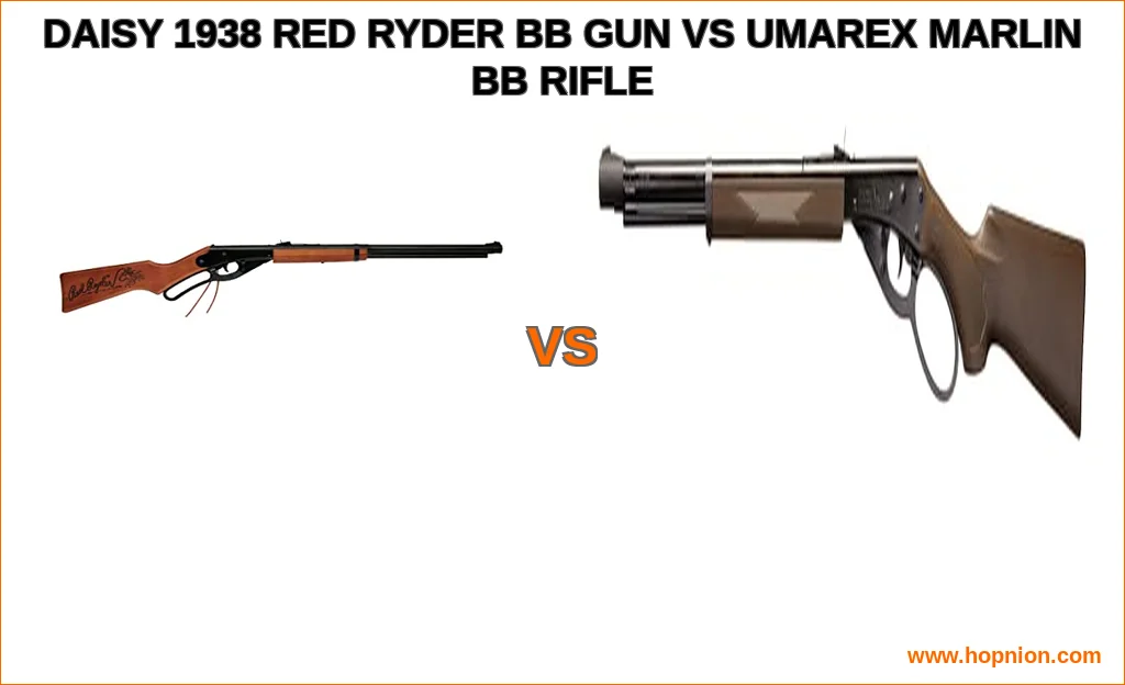 Daisy 1938 red ryder bb gun vs umarex marlin bb rifle compar