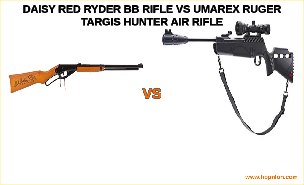 Daisy red ryder bb rifle vs umarex ruger targis hunter air r