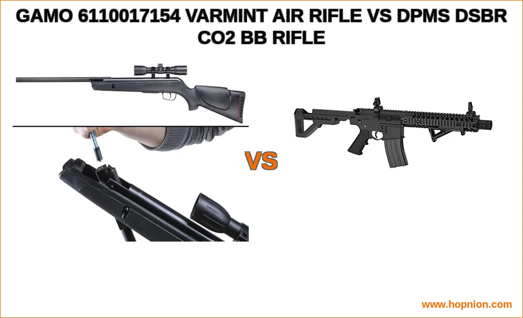 Gamo 6110017154 varmint air rifle vs dpms dsbr co2 bb rifle 