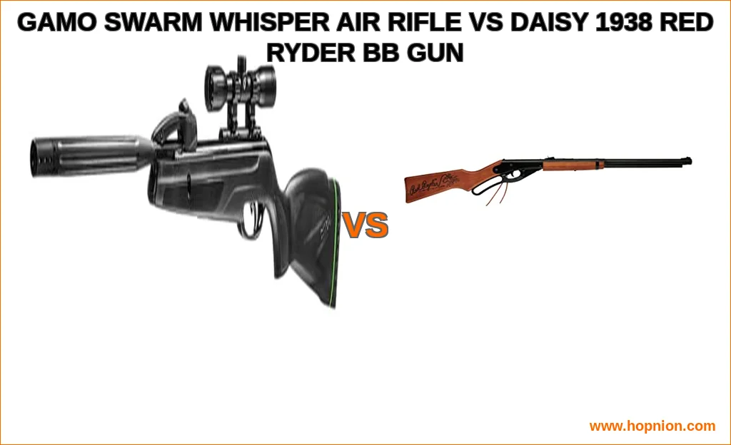 Gamo swarm whisper air rifle vs daisy 1938 red ryder bb gun 