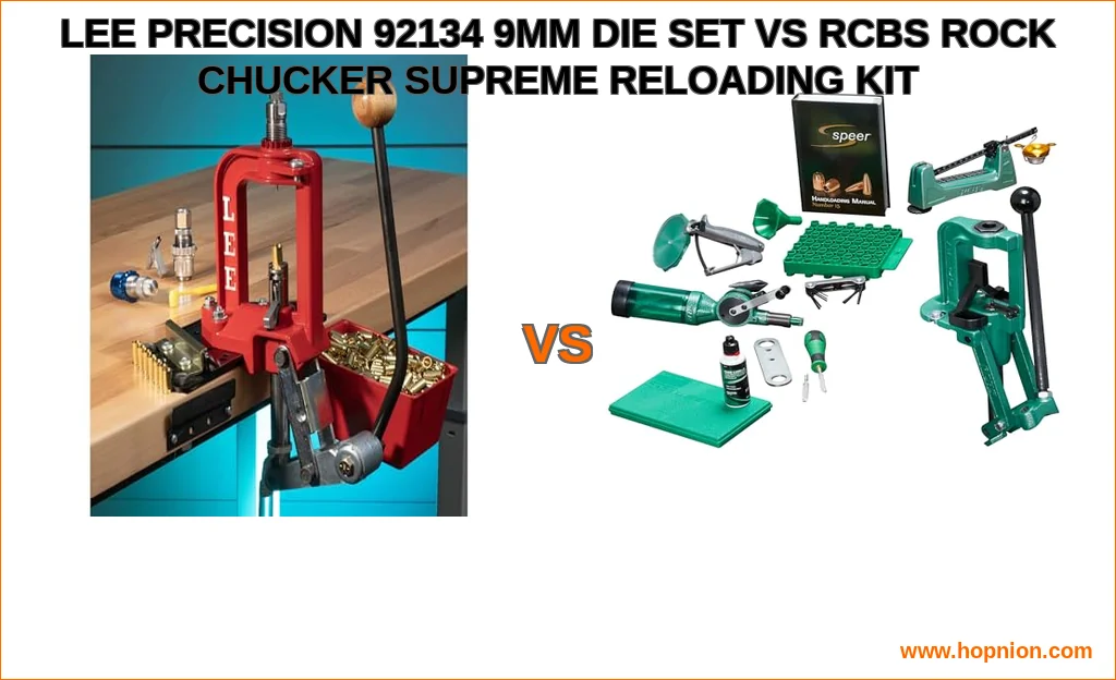 Lee precision 92134 9mm die set vs rcbs rock chucker supreme