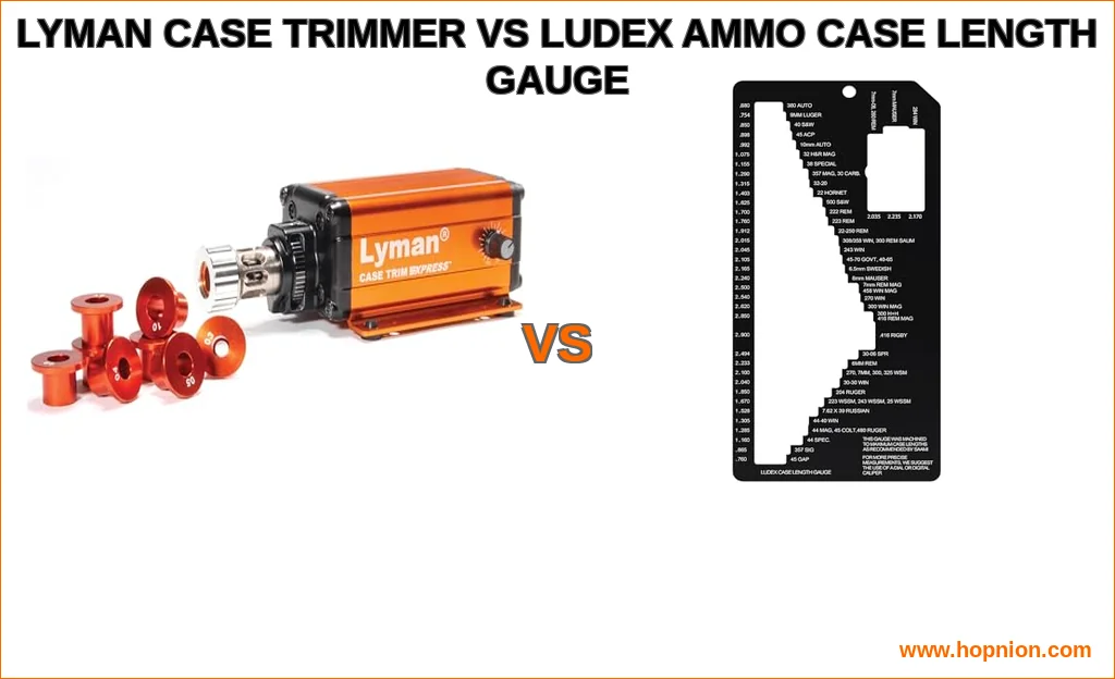 Lyman case trimmer vs ludex ammo case length gauge compariso