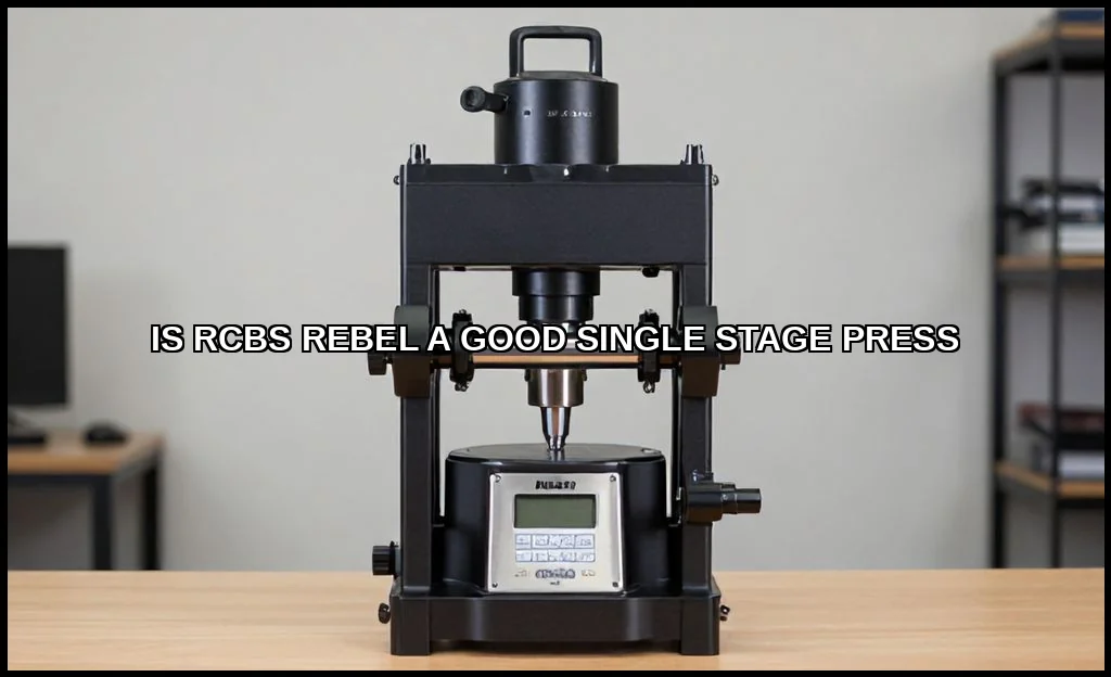 Is rcbs rebel a good single stage press