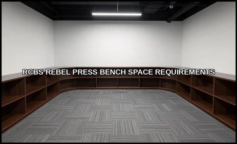 Rcbs rebel press bench space requirements