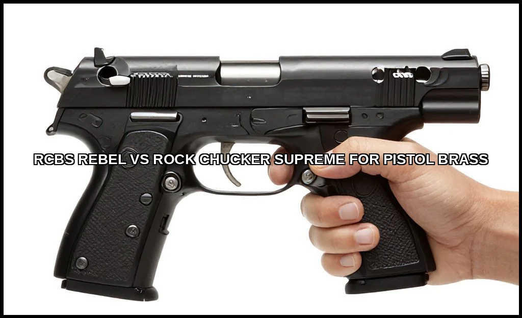 Rcbs rebel vs rock chucker supreme for pistol bras