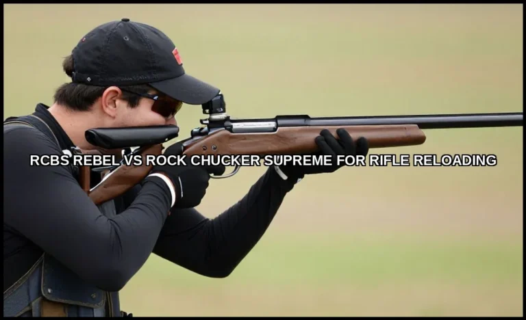 Rcbs rebel vs rock chucker supreme for rifle reloa