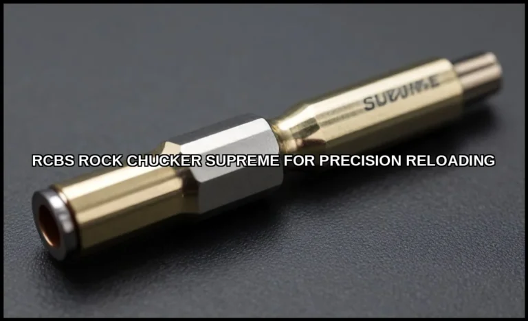 Rcbs rock chucker supreme for precision reloading