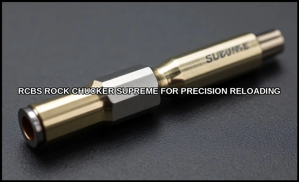 Rcbs rock chucker supreme for precision reloading