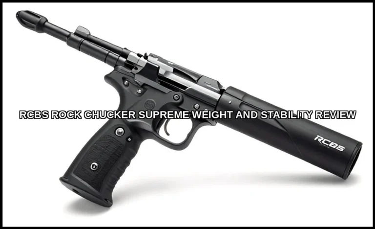 Rcbs rock chucker supreme weight and stability rev