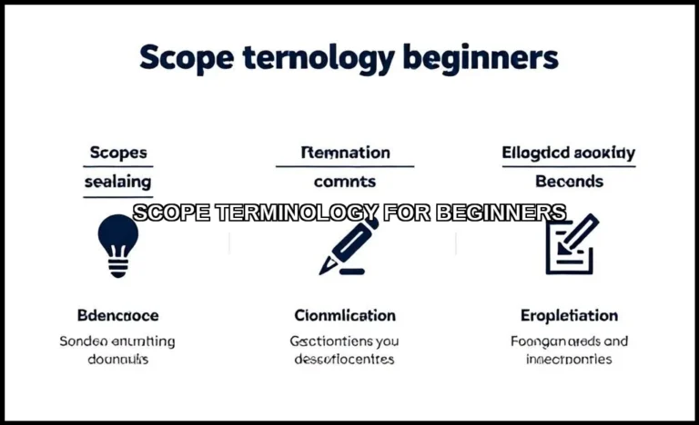 Scope terminology for beginners