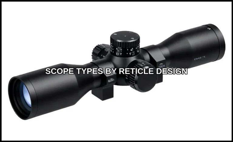 Scope types by reticle design