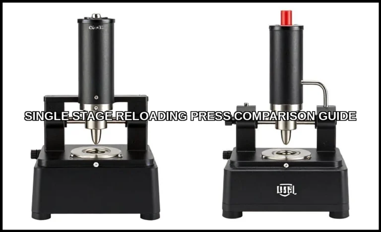Single stage reloading press comparison guide