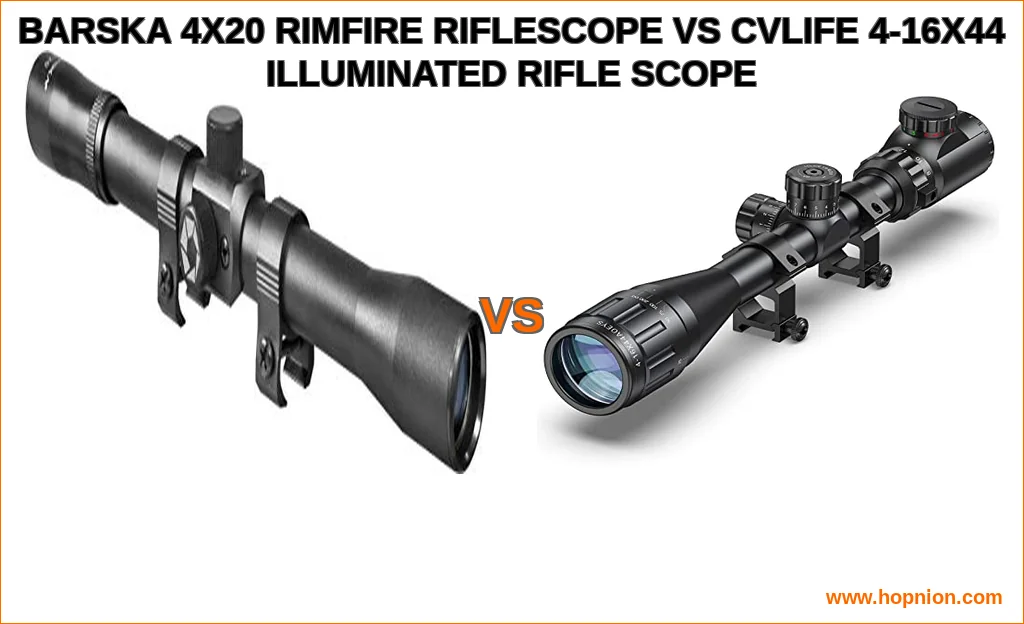 Barska 4x20 rimfire riflescope vs cvlife 4-16x44 illuminated