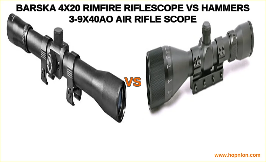 Barska 4x20 rimfire riflescope vs hammers 3-9x40ao air rifle