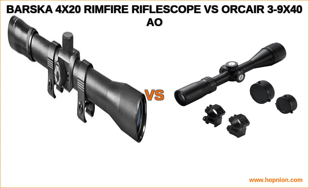 Barska 4x20 rimfire riflescope vs orcair 3-9x40 ao compariso