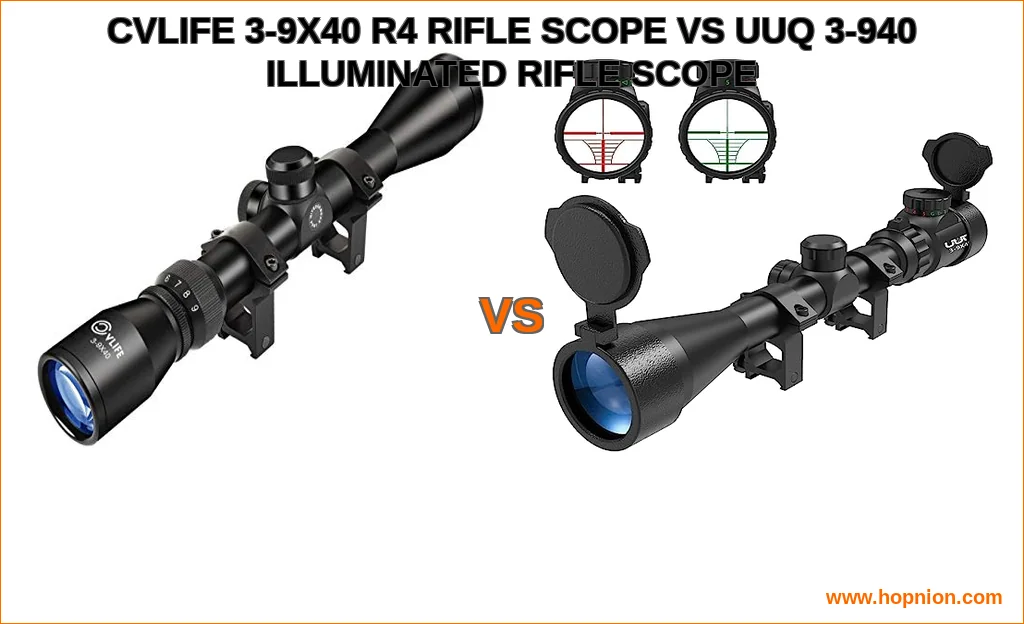 Cvlife 3-9x40 r4 rifle scope vs uuq 3-9×40 illuminated rifle