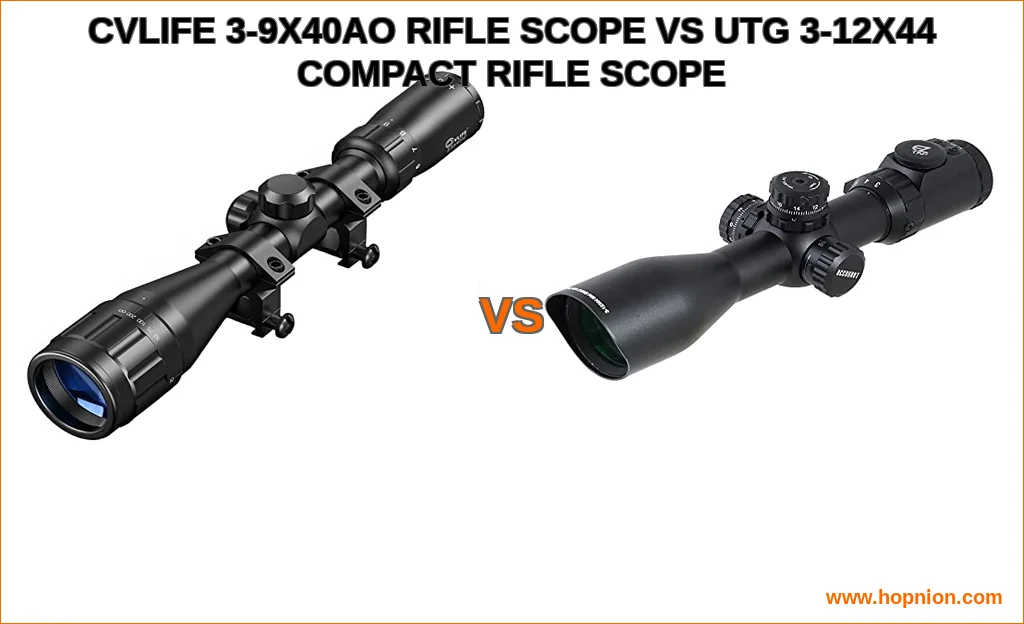 Cvlife 3-9x40ao rifle scope vs utg 3-12x44 compact rifle sco