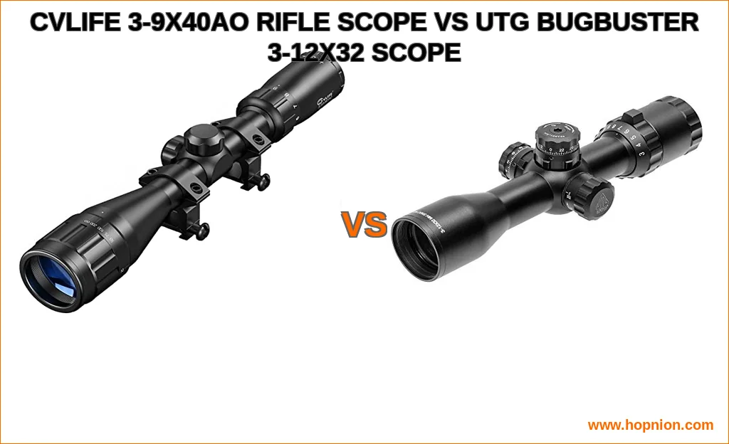 Cvlife 3-9x40ao rifle scope vs utg bugbuster 3-12x32 scope c