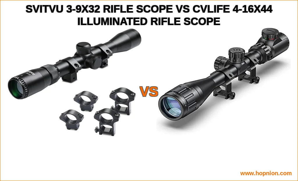 Svitvu 3-9x32 rifle scope vs cvlife 4-16x44 illuminated rifl