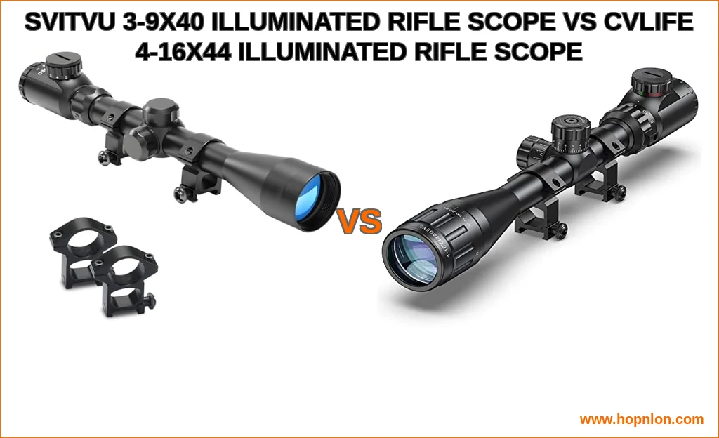 Svitvu 3-9x40 illuminated rifle scope vs cvlife 4-16x44 illu