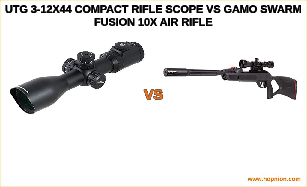 Utg 3-12x44 compact rifle scope vs gamo swarm fusion 10x air
