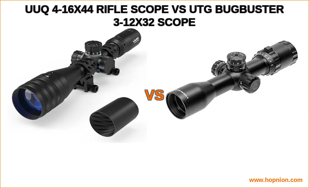 Uuq 4-16x44 rifle scope vs utg bugbuster 3-12x32 scope compa